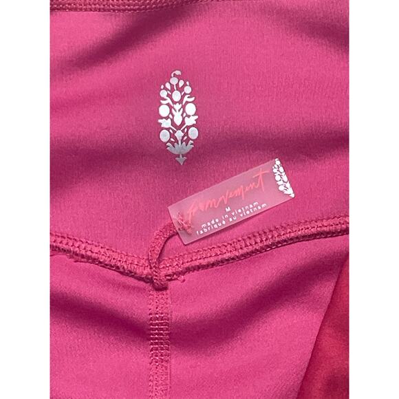 Free People FP Movement Reversible Beat the Heat Leggings Red Combo Size Medium - Picture 5 of 11
